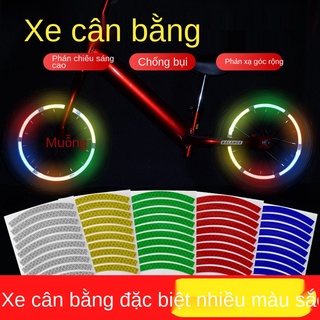 Hình dán phản quang xe đạp cân bằng trẻ em Hình dán trang trí xe đạp dải phản quang Hình dán phát sáng trượt Bộ phận sửa