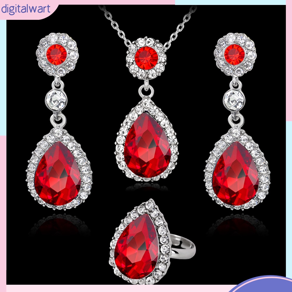 Bộ Trang Sức Đính Đá Thời Trang Dành Cho Nữ