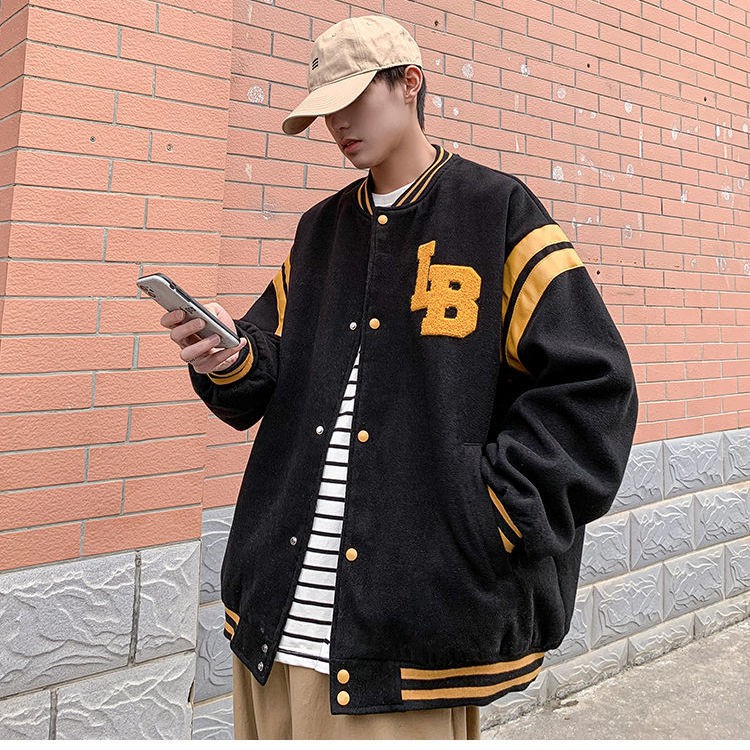 Áo Khoác Bóng Chày Form Rộng Thời Trang Dành Cho Nam | BigBuy360 - bigbuy360.vn