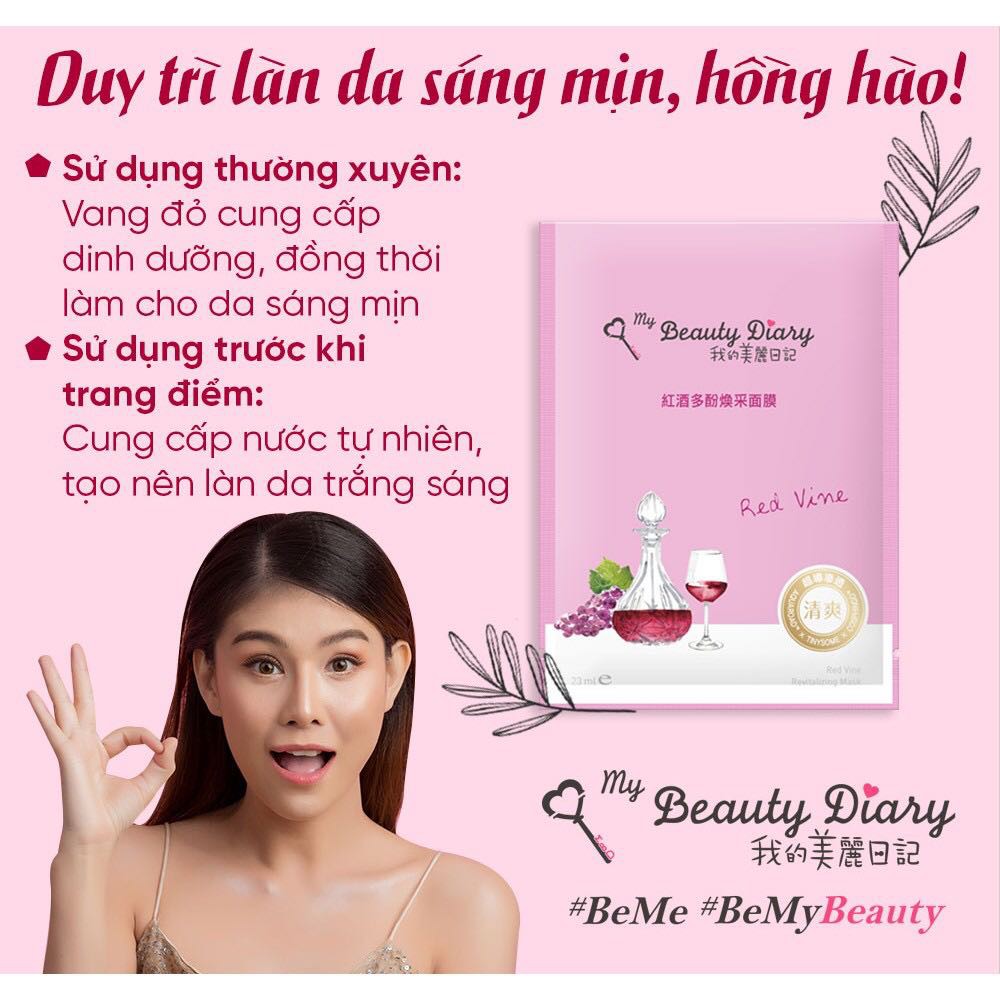 Bản Đài - Mặt nạ rượu vang đỏ My Beauty Diary