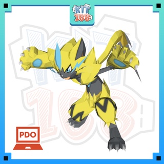 Mô hình giấy Pokemon Zeraora