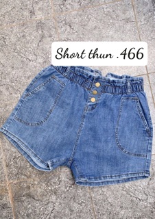 Quần short jean nữ big size