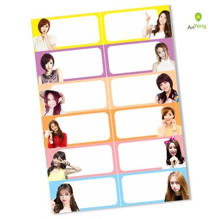 Set 24 nhãn vở T-ARA