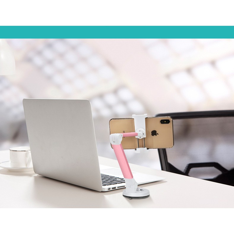 Giá đỡ kẹp điện thoại iphone chân hút dính tường cao cấp thời trang | BigBuy360 - bigbuy360.vn