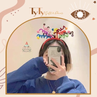 Cài Tóc Happy Birthday Cục Bông
