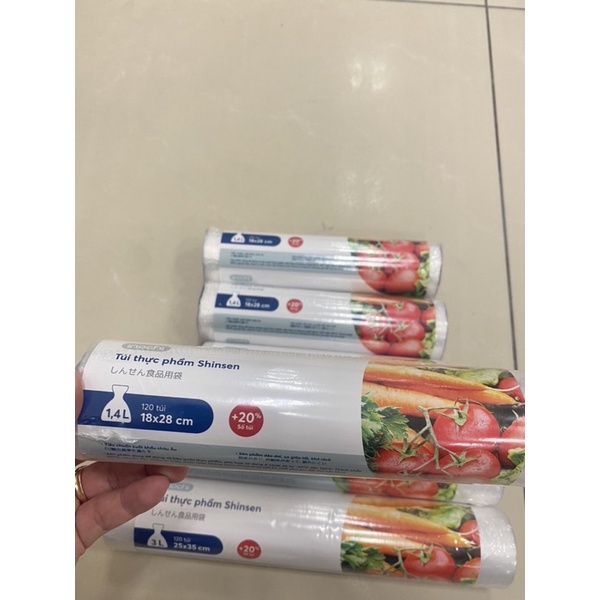 Túi đựng thực phẩm Shinsen 1.4L/ 3L