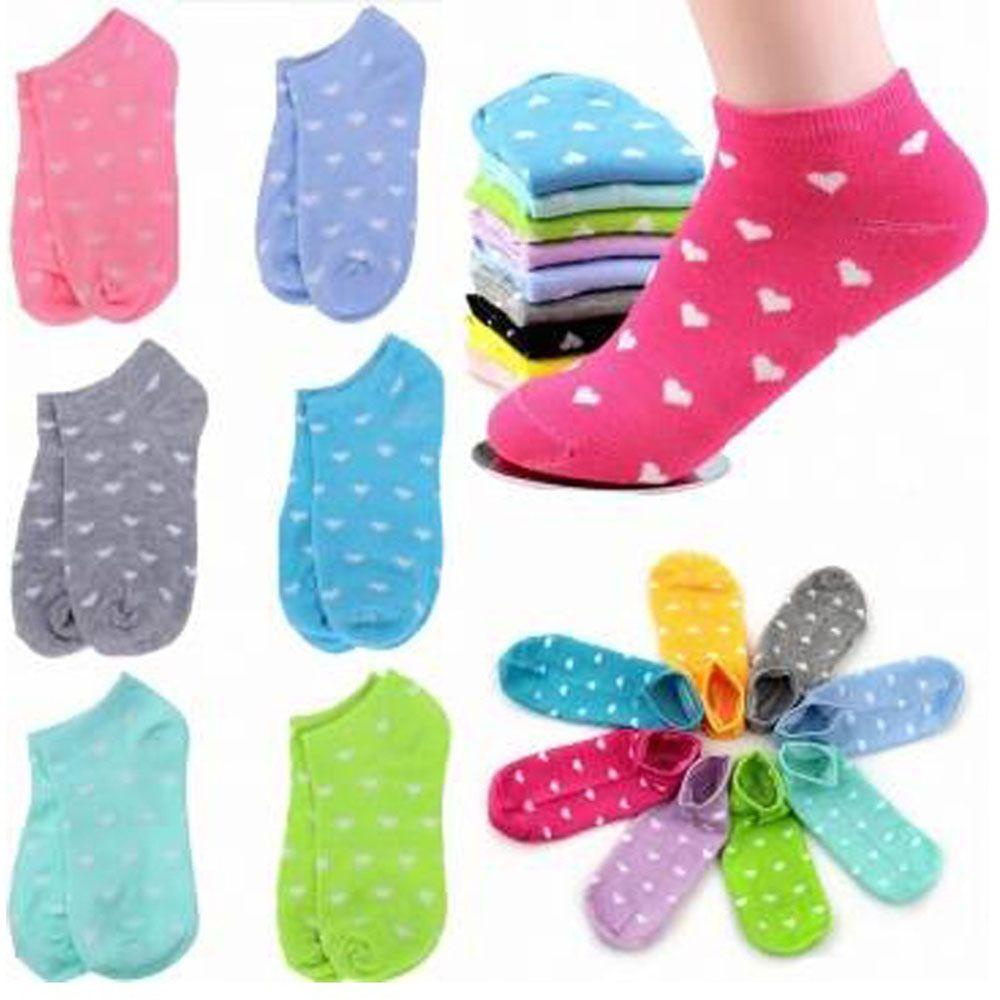 Set 5 Đôi Vớ Thể Thao Chất Liệu Cotton Màu Kẹo Ngọt Thời Trang Xuân Thu Mới