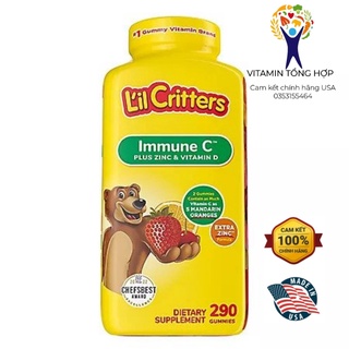 Kẹo dẻo vitamin tổng hợp lil critter immune c 290 viên mỹ