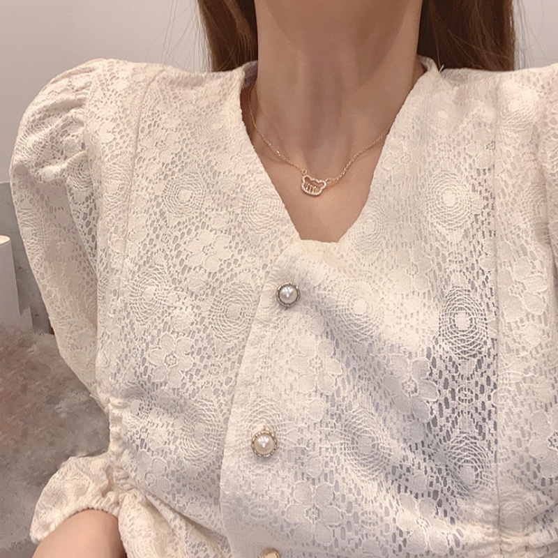Vòng cổ Mặt Hình Gấu Thời Trang Hàn Quốc