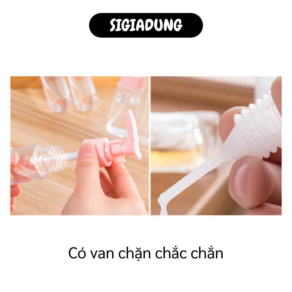 [SGD] Bộ Chiết Mỹ Phẩm - Combo 5 Chai Nhựa Chiết Nước Rửa Tay, Dầu Gội, Sữa Tắm Du Lịch 4002