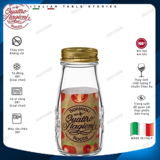 [HÀNG HIỆU ITALIA] Hũ thủy tinh nắp vặn QUATTRO - Bormioli Rocco - 400ml @365642