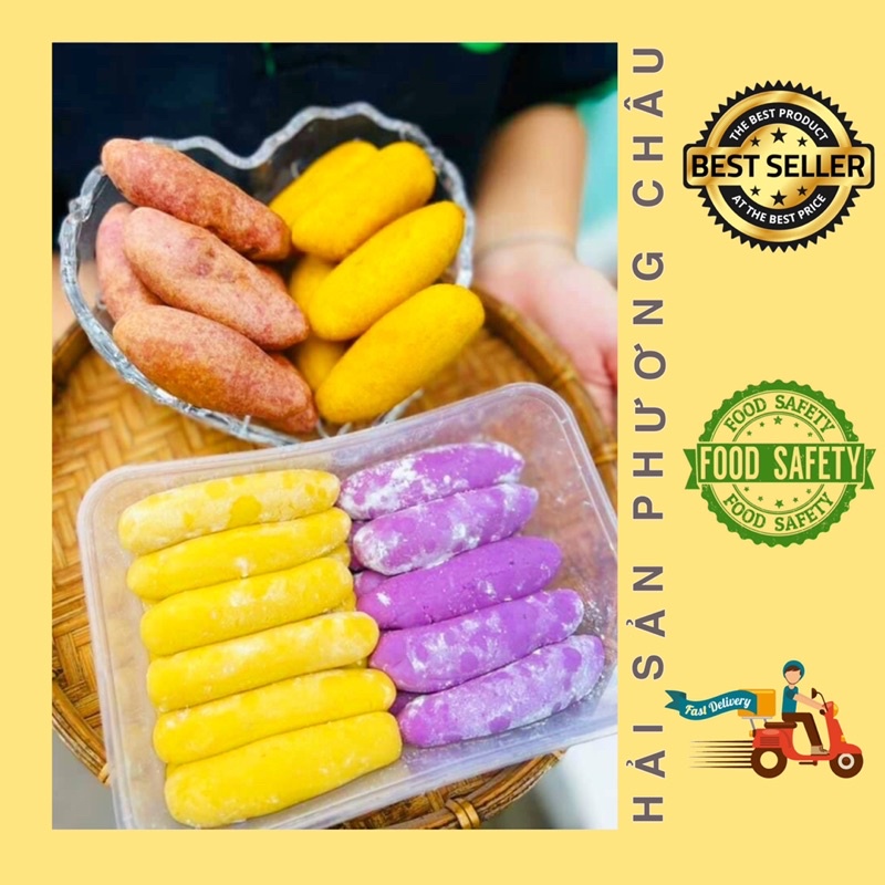 [HỎA TỐC SG] Khoai mỡ chiên mix khoai lang giòn thơm ăn vặt 500g