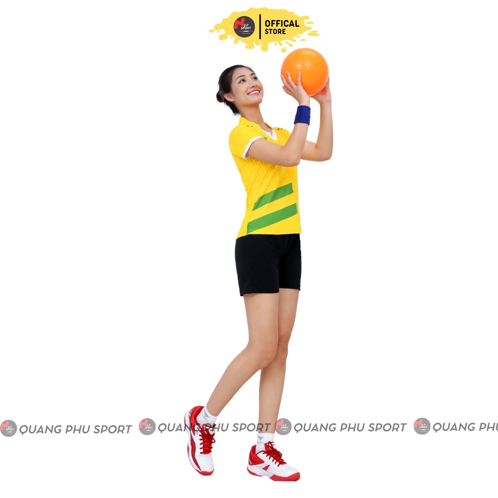 Bộ Quần Áo Bóng Chuyền Nam Nữ Thương Hiệu Hiwing Cao Cấp, Chất vải Mè Hình Thoi Nhật Bản Co Dãn Đa Chiều_Mẫu H8