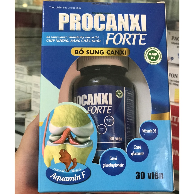 Viên Uống PROCANXI FORTE Bổ Sung Canxi, Vitamin D3