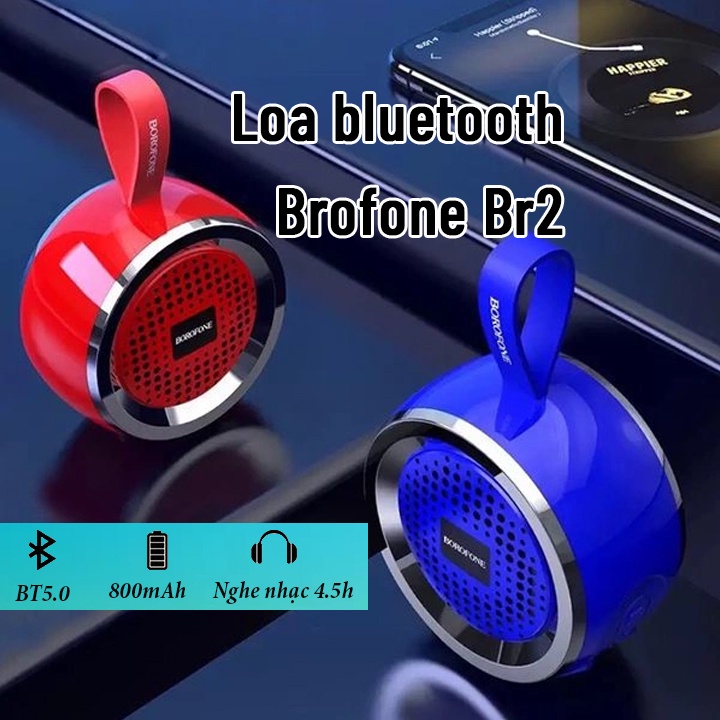 [Mã ELHACE giảm 4% đơn 300K] Loa bluetooth Brofone mini Br2 nhỏ gọn tiện lợi Đình Bắc Store