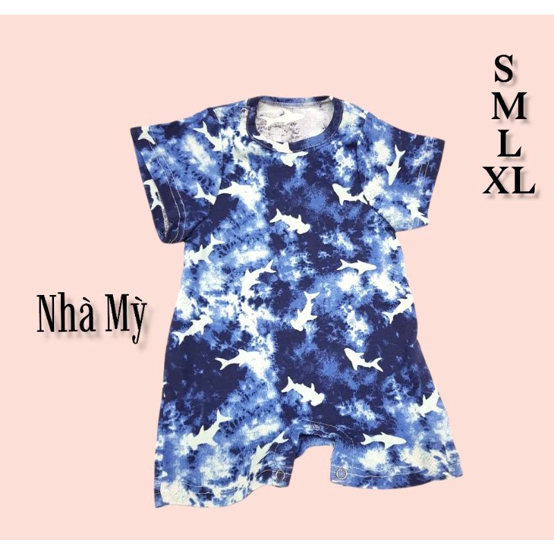 (8-16kg) Bộ Body đùi cotton cho bé trai