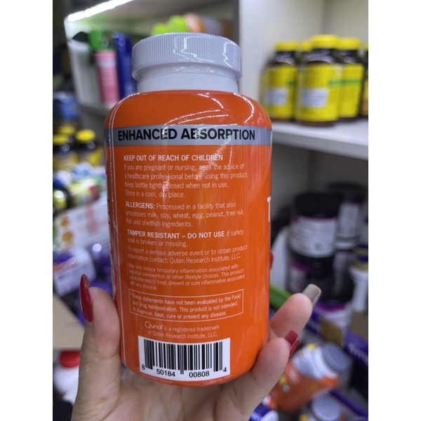 Qunol turmeric viên uống tinh chất nghệ 150g 180 viên/120 viên