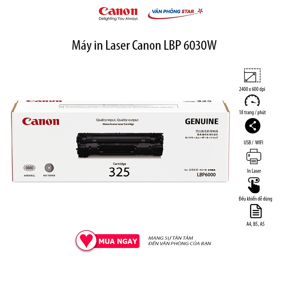 Máy in canon 6030W chính hãng bảo hành toàn quốc