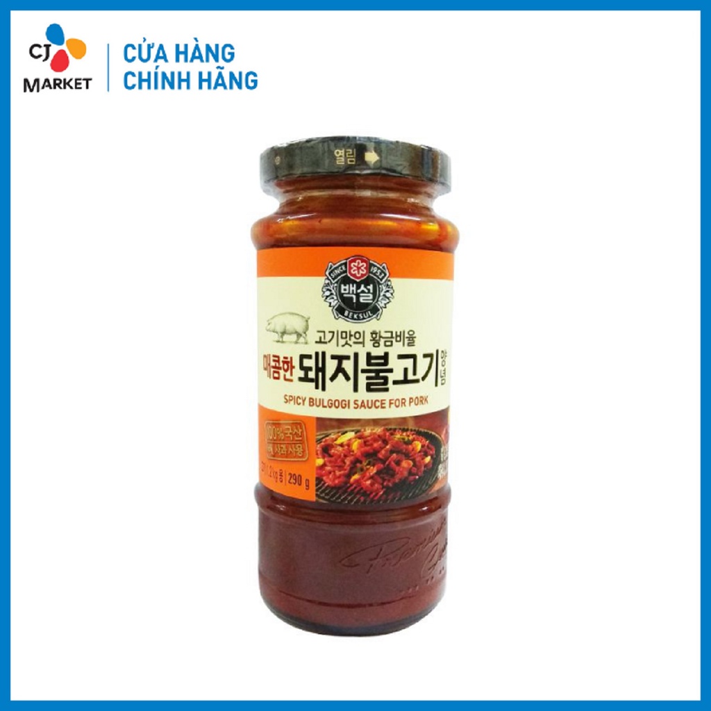 [Chỉ giao HCM] Sốt ướp bulgogi heo CJ Beksul 290g - Nhập khẩu từ Hàn Quốc