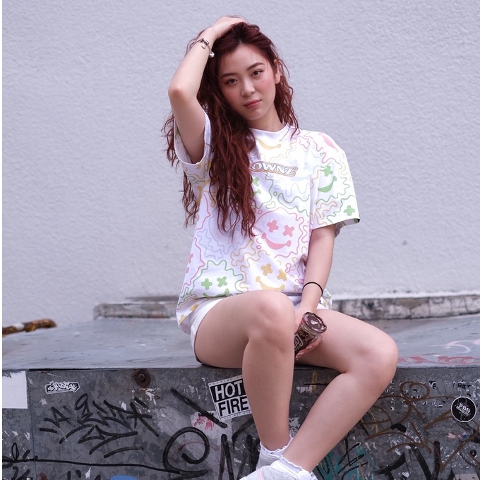 Áo phông nam nữ, T-shirt thun unisex tay lỡ, tee cổ tròn ClownZ Smile Melting Face form rộng nhiều màu in tràn