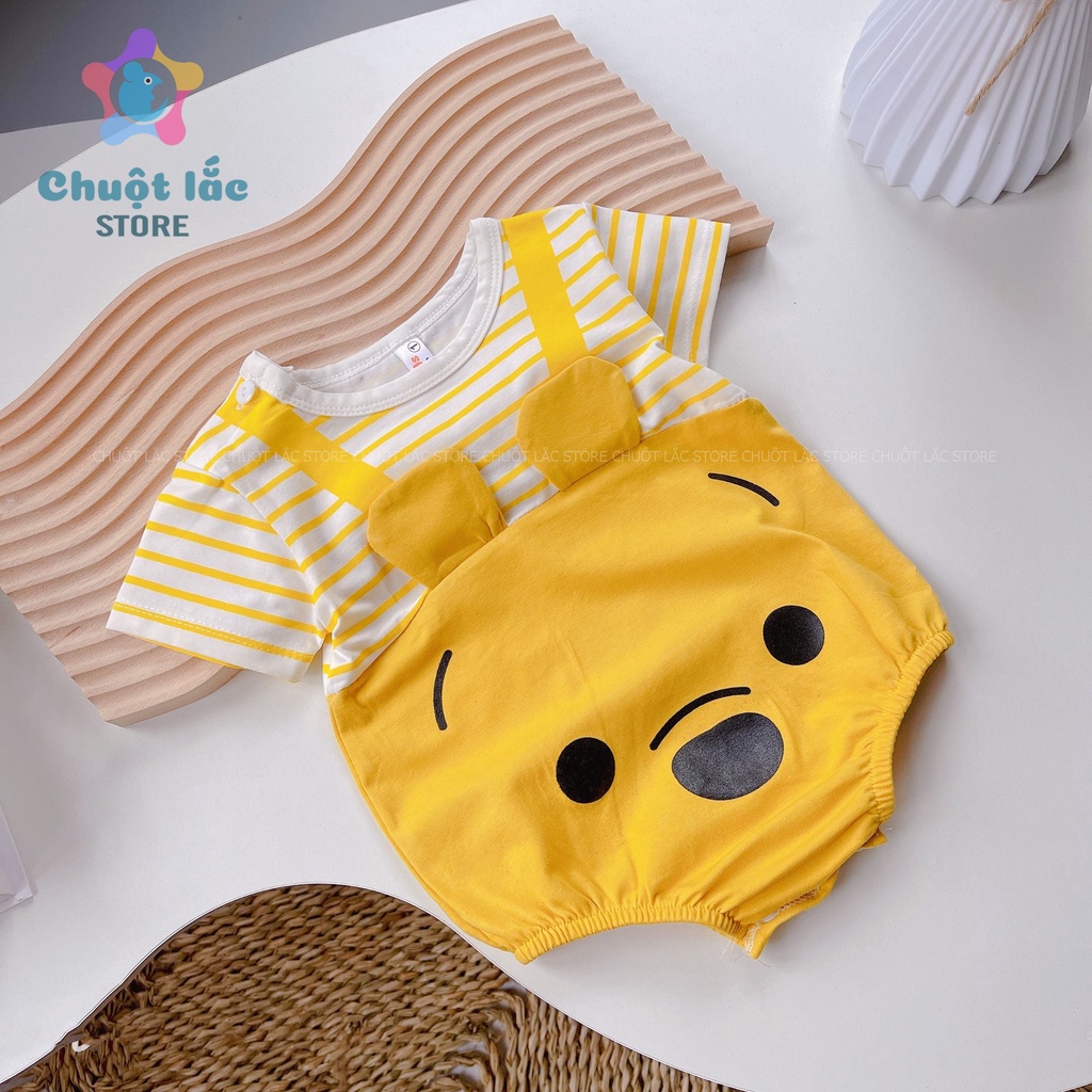 Bộ Đồ Body Cho Bé Sơ Sinh Chuột Lắc Store Đồ Liền Thân Hình Thú Tay Ngắn Thun Cotton 4 Chiều 3kg Đến 10kg