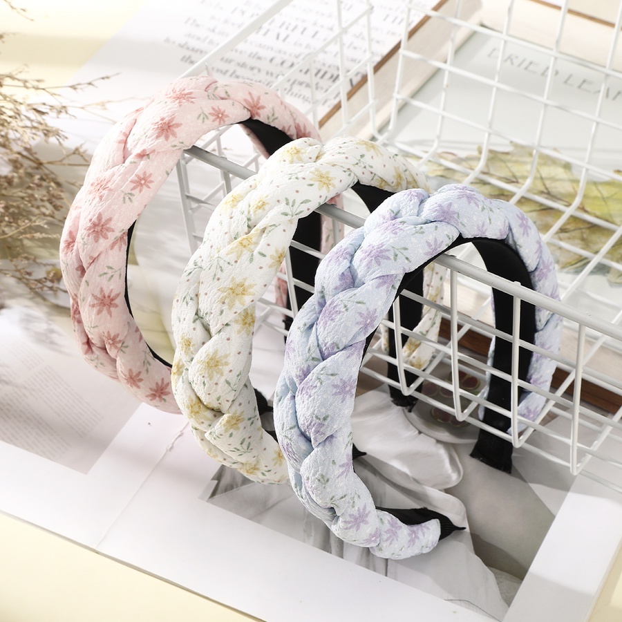 Băng Đô Cài Tóc In Họa Tiết Phong Cách Hàn Quốc Thời Trang Cho Nữ