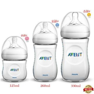 BÌNH SỮA PHILIPS AVENT NATURAL CỔ RỘNG (CHÍNH HÃNG) (125ml/260ml/330ml)