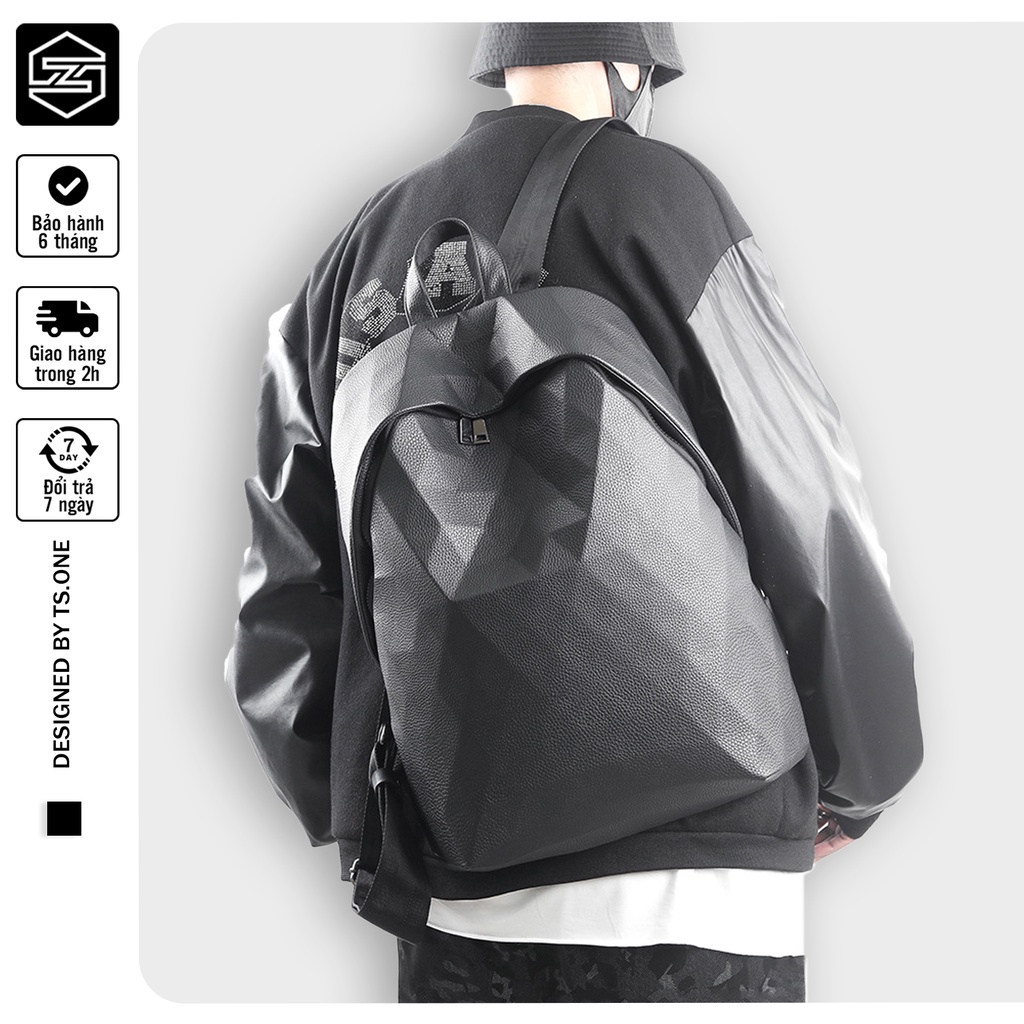 Balo da nam nữ unisex cao cấp TS.ONE đựng laptop 15,6 inch thời trang phù hợp sinh viên đi học đi chơi đi làm du lịch ph