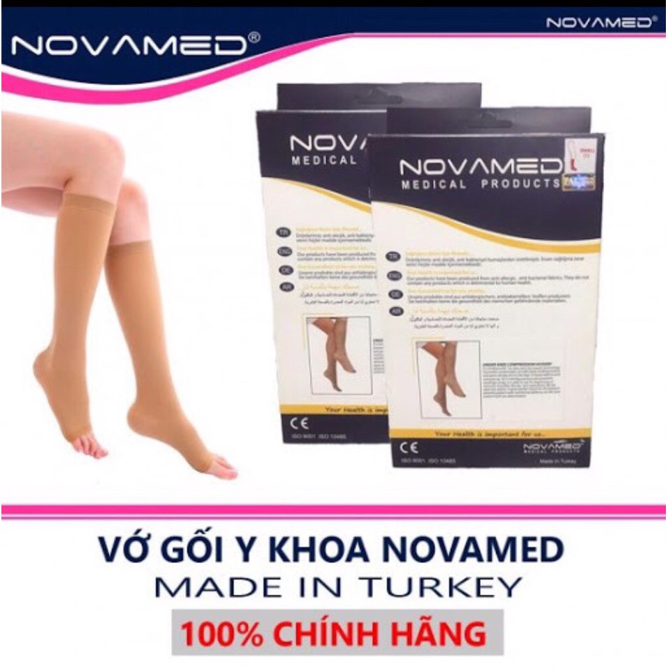 [mua là rẻ]Vớ giãn tĩnh mạch cẳng Chân NoVaMed (2 chiếc/hộp) sỉ&lẻ