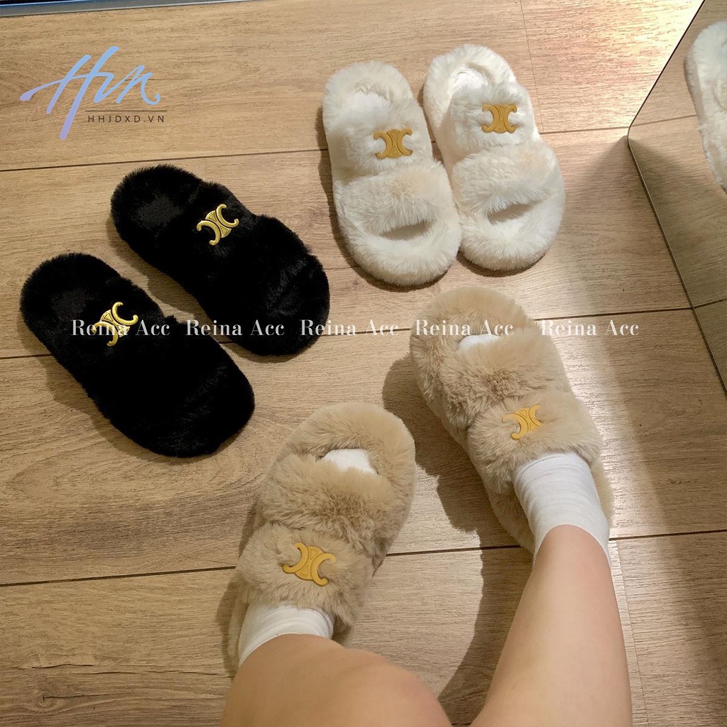 Dép Bông Cotton Đế Dày Thời Trang Thu Đông 2022 Mới Cho Nữ