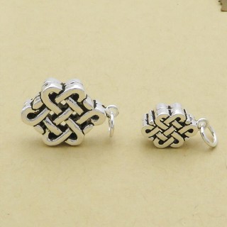 Charm nút cát tường bạc 925