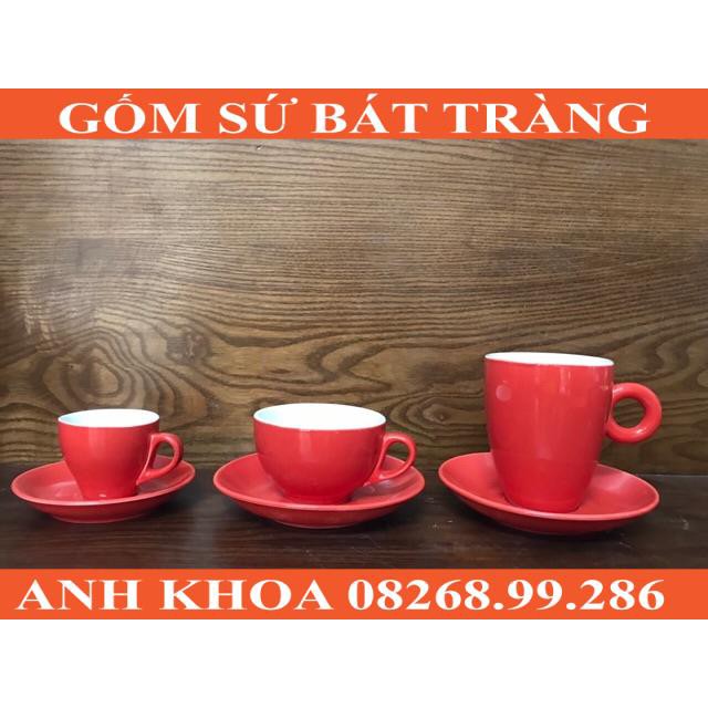 Set cốc capuchino Bát Tràng - Gốm sứ Bát Tràng Anh Khoa