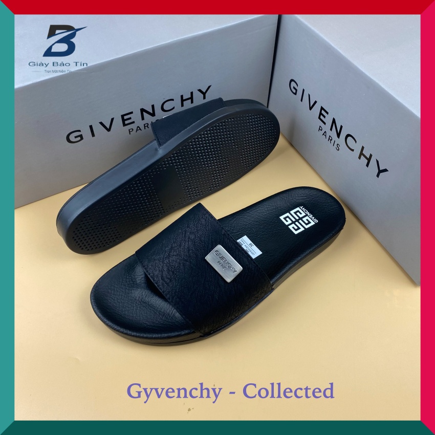 {NEW} Dép nam Gyvenchy dép nam quai ngang mới nhất quai da đế cao su 4 màu hot kiểu dáng mới lạ full box