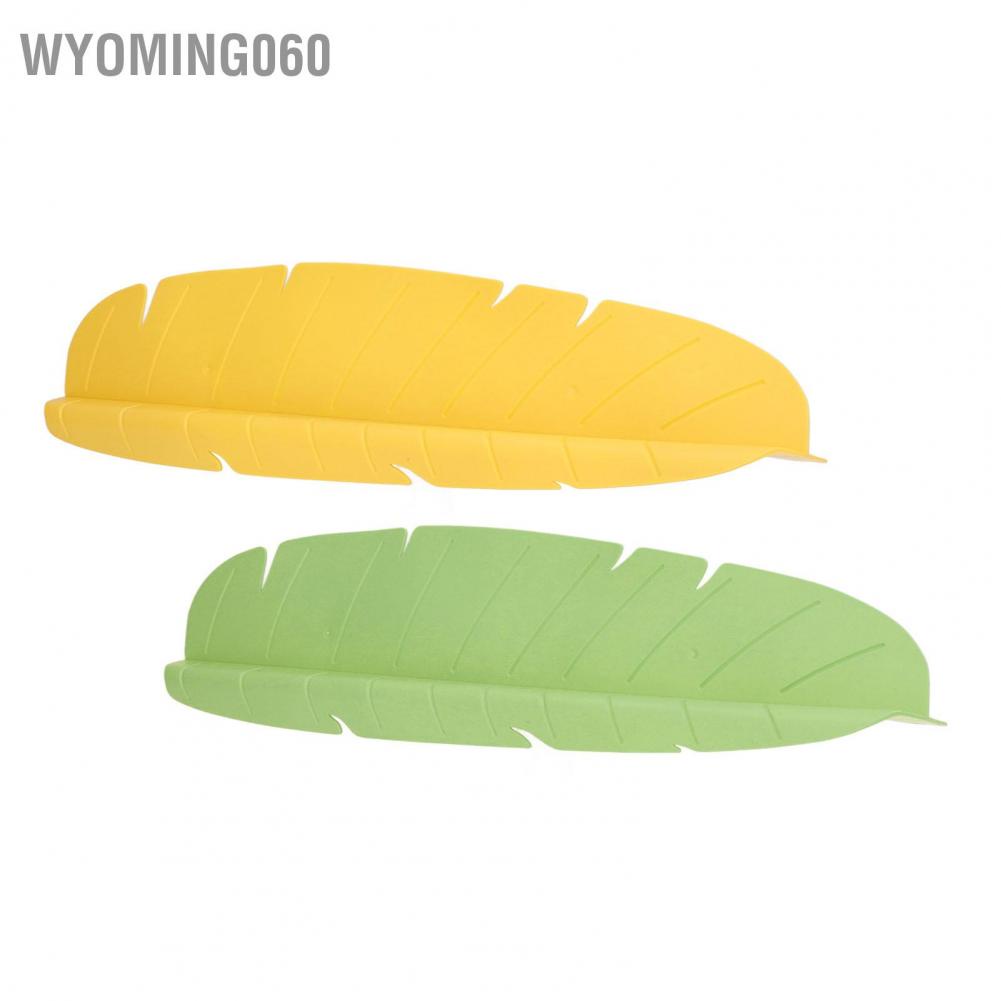 Wyoming060 Kitchen Sink Water Splash Guard Elastic Reusable Banana Leaf Splashing for Dishes Vegetables Washing