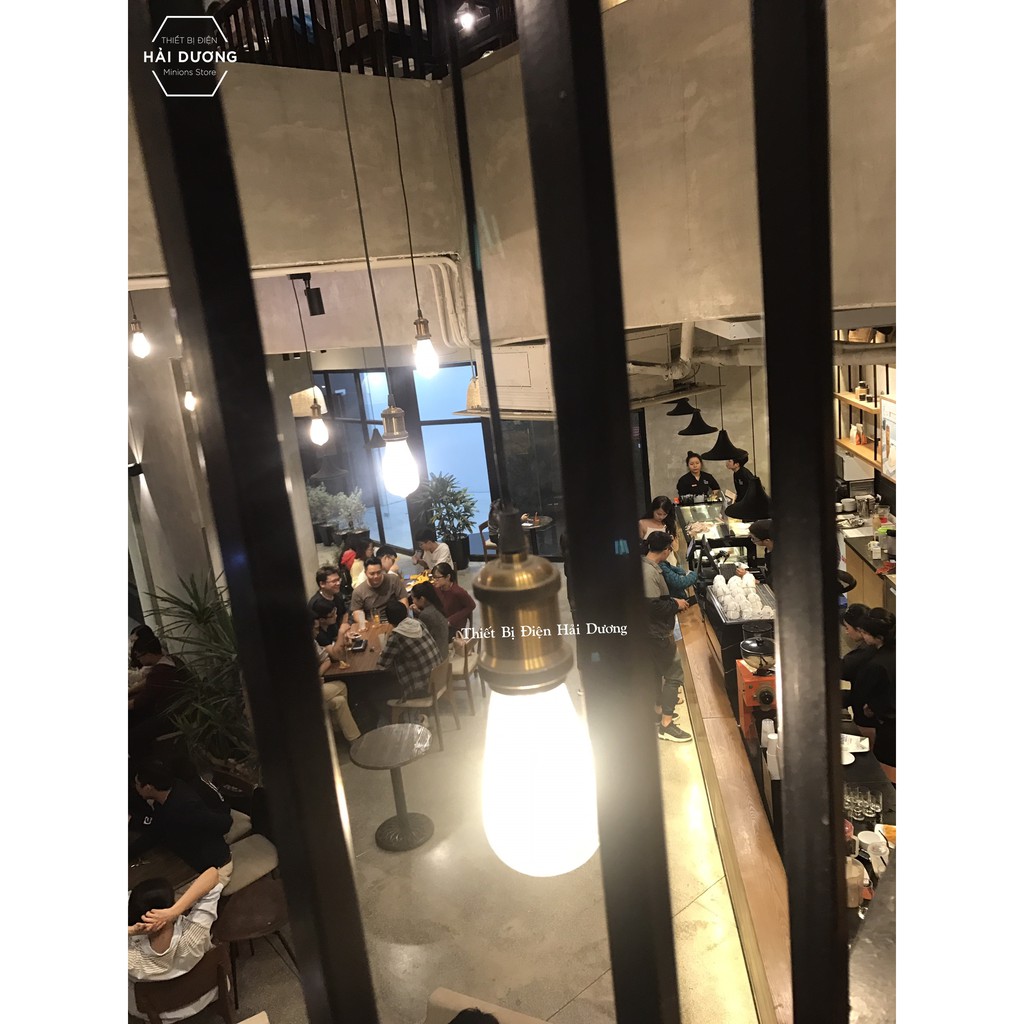 Combo 6 Đui đèn đồng thả trang trí MX23 không bóng ( Các Màu )