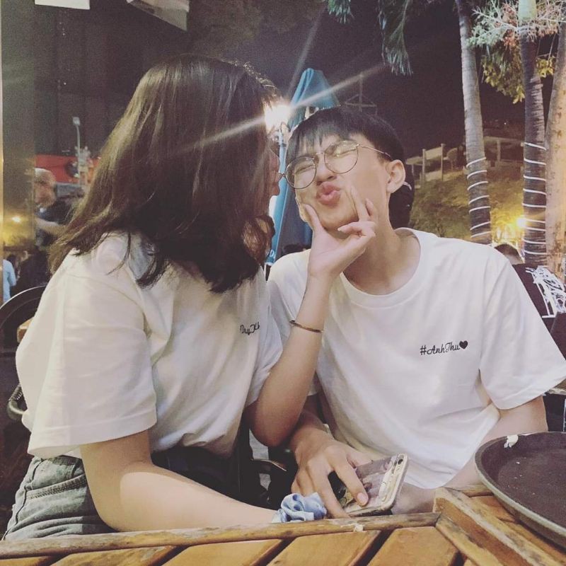 Áo Thun Cặp Đôi - In Tên Theo Yêu Cầu - Ghi Chú Tên Của Bạn Cần In #tên
