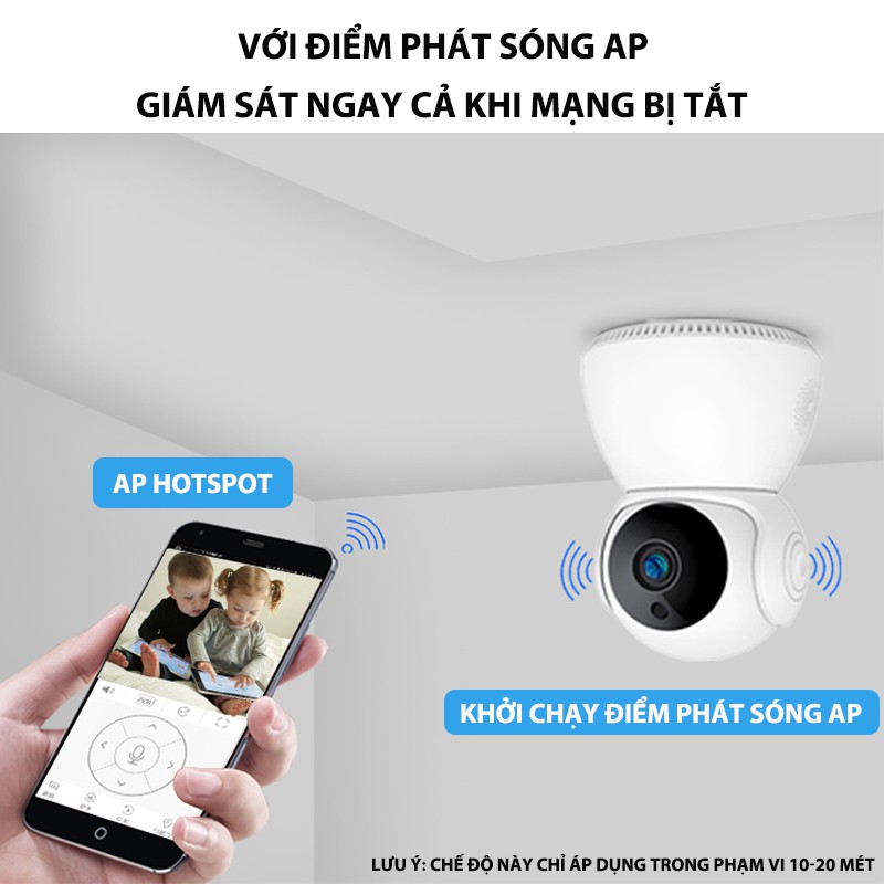 Camera wifi GOKU 1080P-2.0MP Camera giám sát thông minh kèm thẻ nhớ 32GB (bảo hành 2 năm)