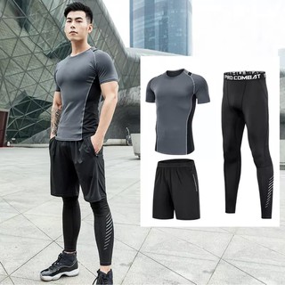 Áo Legging - Áo Giữ Nhiệt Nam Cộc Tay YINGHU Màu Xám - Hàng Cao Cấp