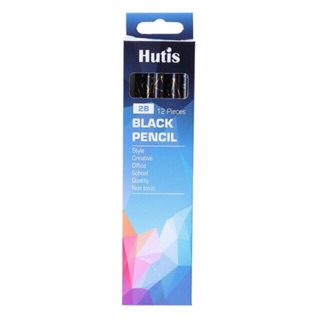 Bút Chì Gỗ Đen 2B Hutis PC-8700 (hộp 12 cây)