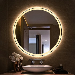 Gương đèn led phun cát phòng tắm bàn trang điểm