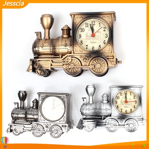 Jessica| Đồng Hồ Báo Thức Để Bàn Trang Trí Hình Tàu Lửa Hoạt Hình Đáng Yêu