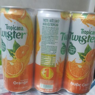 6 lon nước cam twister 320ml
