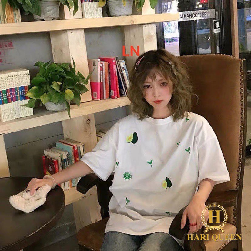 Áo phông quả bơ in nhiều LNG0420