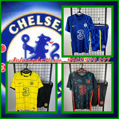 Bộ Quần Áo bóng đá CLB CHELSEA 2021 - 2022 - Hàng Super Thái Chuẩn thi đấu