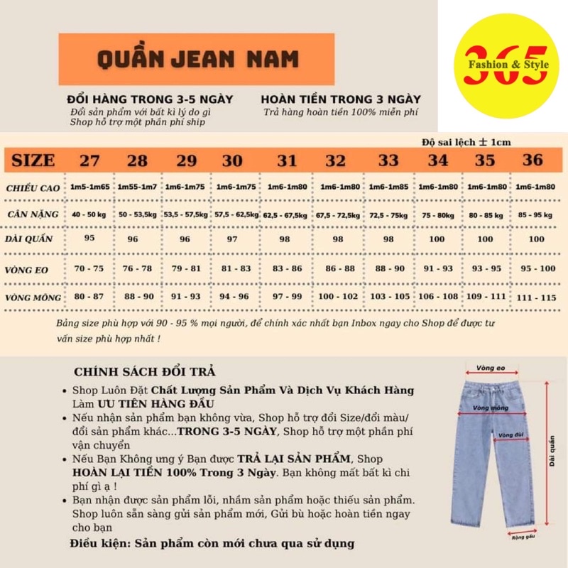 ✅Quần Jeans Baggy nam ống rộng, quần ống rộng, ống suông, Jean Nam TR01 | BigBuy360 - bigbuy360.vn