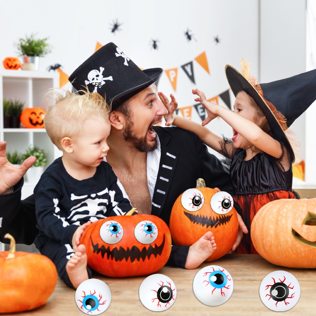 Ic 60 Cái Mắt Nhựa Halloween Ping Pong Bóng Mắt Đáng Sợ Cho Đồ Chơi Trẻ Em 1In Fake my
