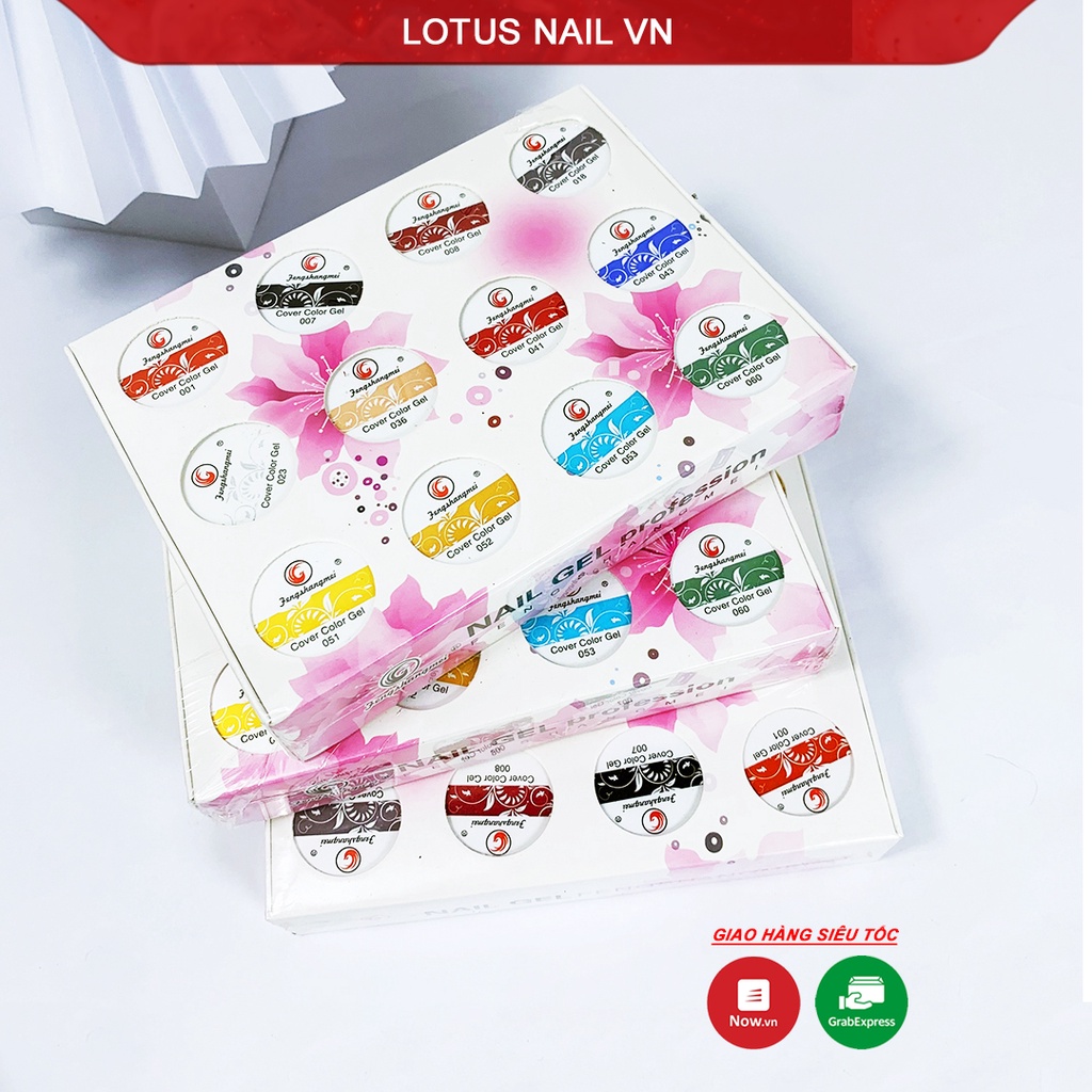 Set gel vẽ nail Fengshangmei 12 màu chính hãng