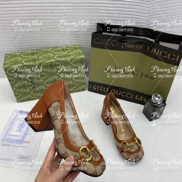 Giầy Gucci Nâu Lưới Hoạ Tiết S2022 Full Size 35-39