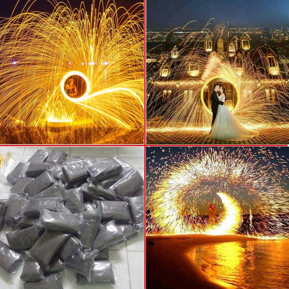(kèm dây quay) Bùi Nhùi Thép Chơi Trung Thu , Tết , Noel , Chụp Ảnh Nghệ Thuật ....