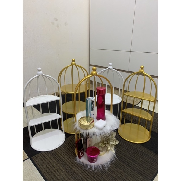 kệ mỹ phẩm lồng  (𝗛𝗮̀𝗻𝗴 𝗫𝗶̣𝗻 - 𝗦𝗶𝗲̂𝘂 𝗦𝗮𝗻𝗴) , kệ đựng mỹ phẩm để bàn